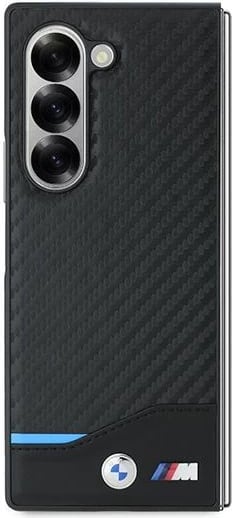 Mbështjellës BMW Magsafe Carbon për Samsung Galaxy Z Fold 6, i zi