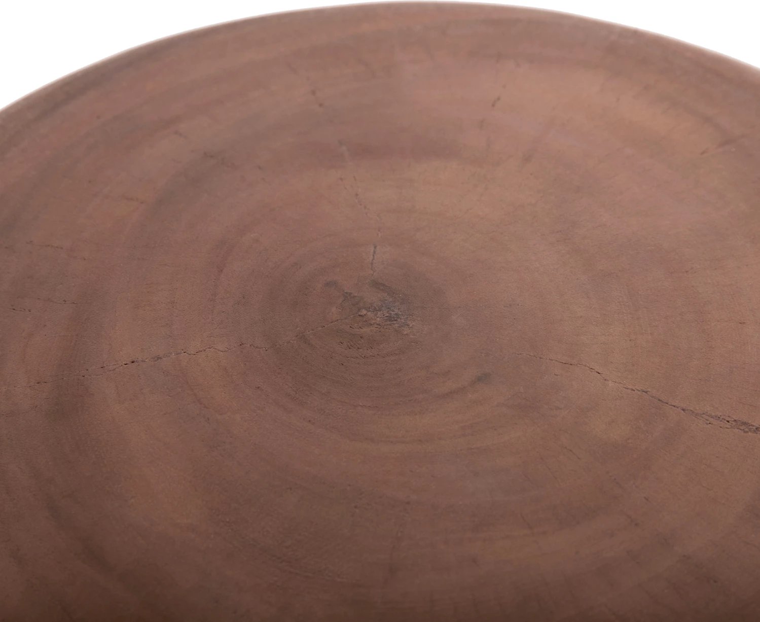 Tavolinë anësore PUFFAT, fibër-cement gri, sipërfaqe dru tik, FH18172.03, 45x46cm