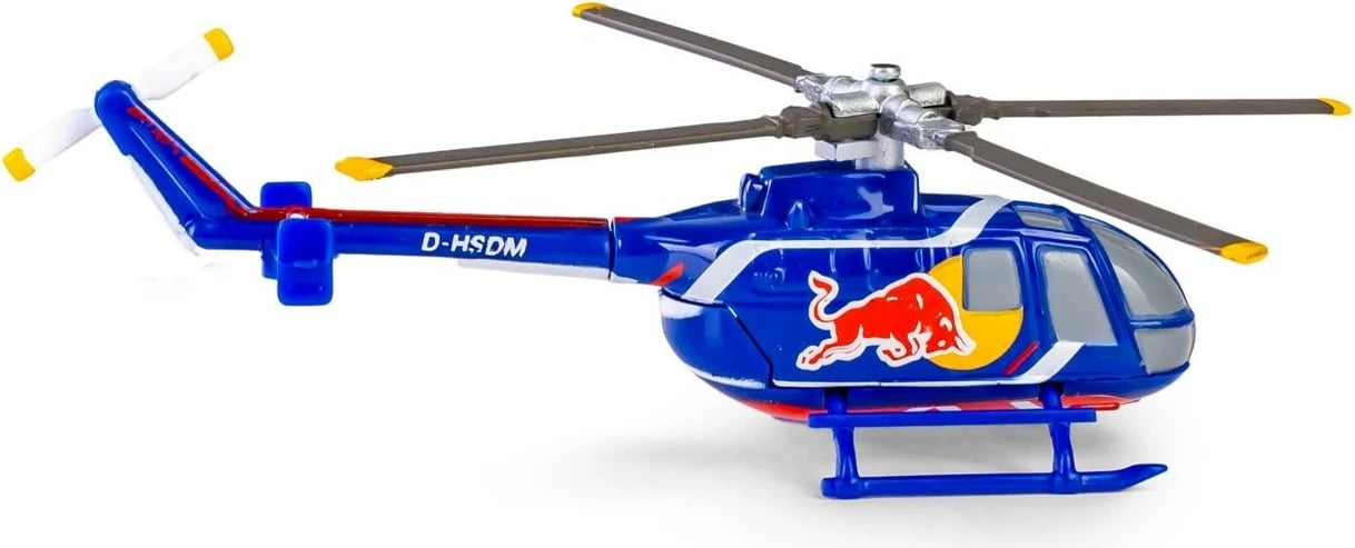 Model helikopter Daffi MBB BO 105 The Flying Bulls, 1:90, Metal/Plastikë, Blu