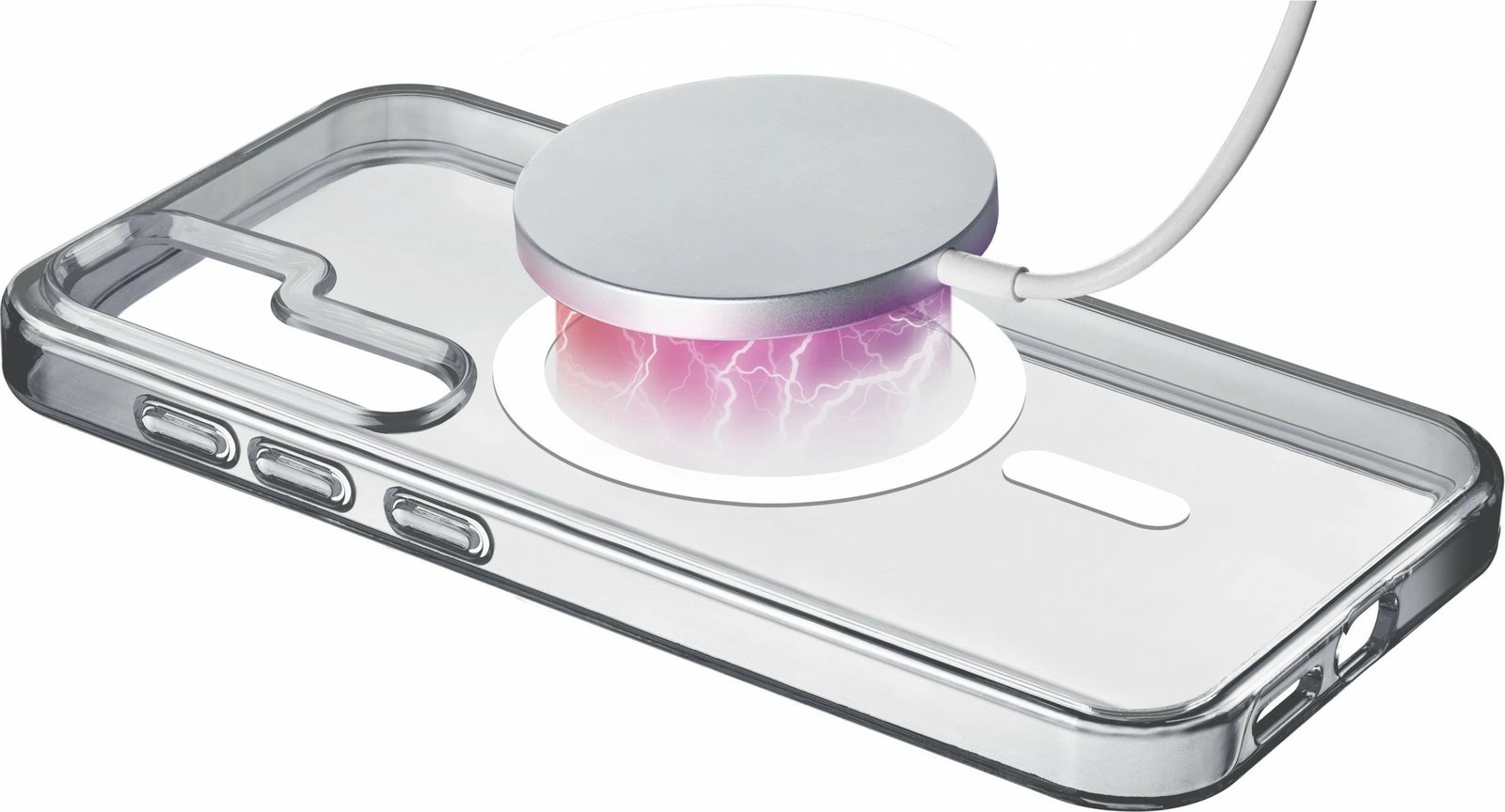Mbështjellës Cellular Line për Samsung Galaxy S25+, MagSafe, transparent