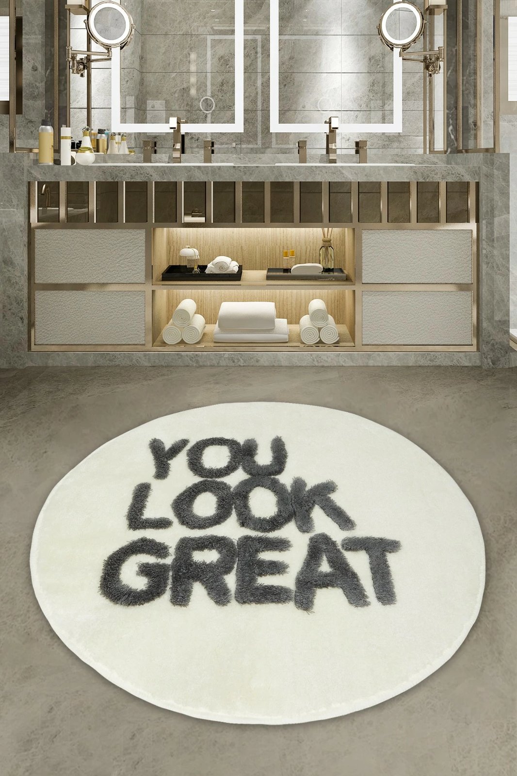 Qilim banjoje akrilik Mijolnir, i bardhë, 90cm