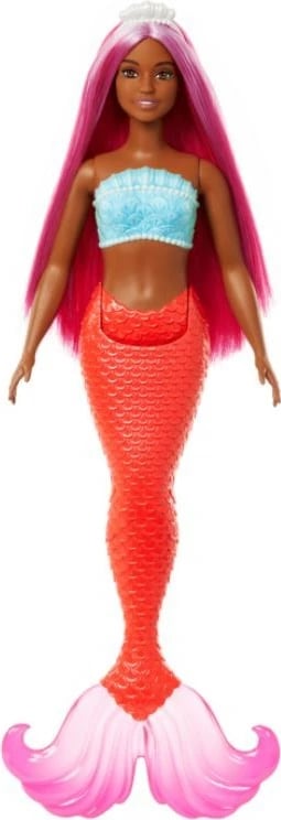 Kukull Barbie Mermaid Mattel HRR04, portokalli