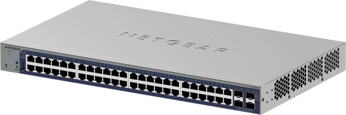 Switch NETGEAR GS752TX-300EUS i menaxhuar, 48 porta Gigabit, 4x 10G SFP+, menaxhim Insight Cloud, rack