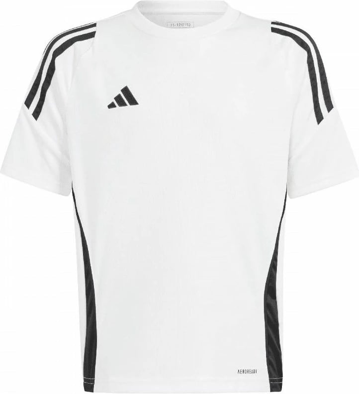 Fanellë futbolli për fëmijë adidas Tiro 24, e bardhë me të zeza