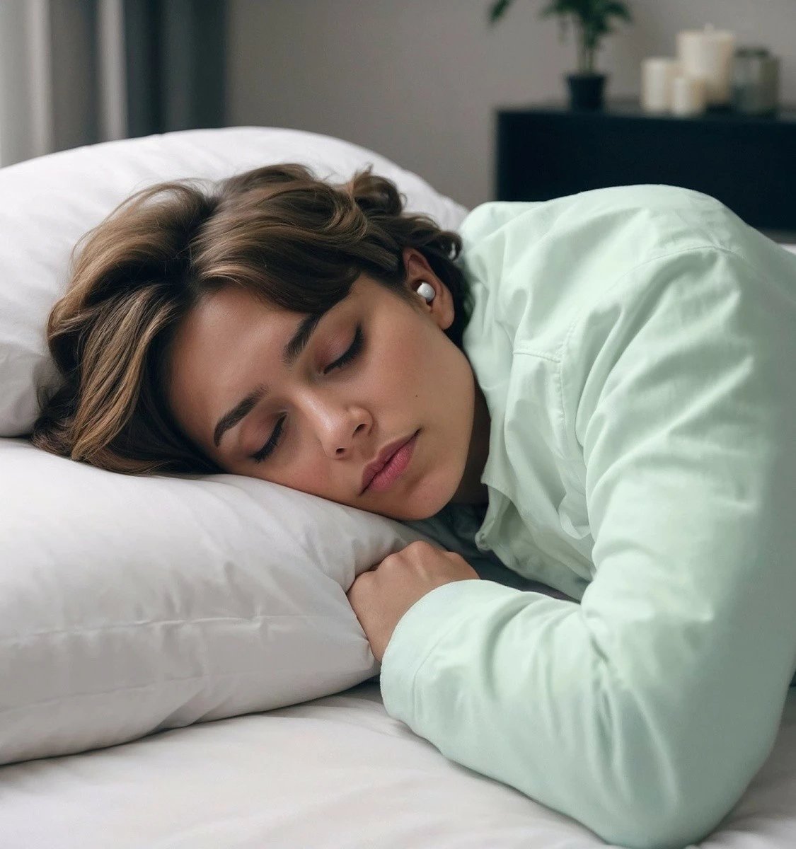 Kufje in-ear true wireless, Hama, Spirit Calm 184181, Bluetooth 5.3, me mikrofon, 4h/14h, USB-C, bardhë