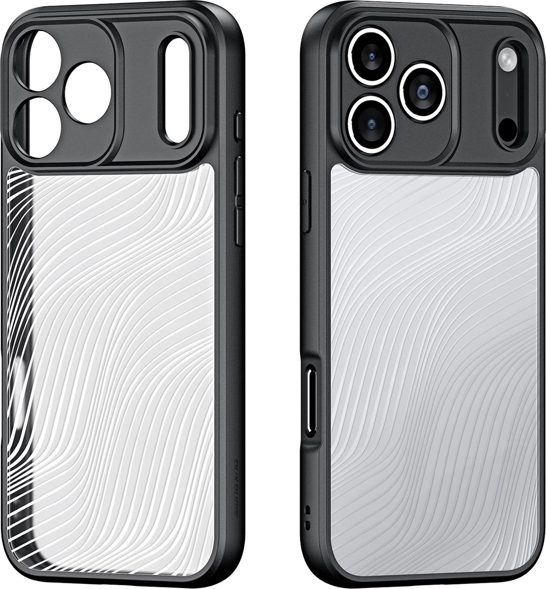 Mbështjellës Dux Ducis Aimo për iPhone 17 Pro Max, i zi