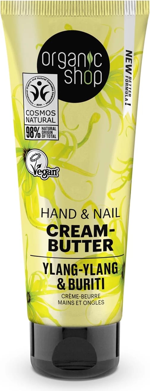 Krem-masë për duar dhe thonj Organic Shop Ylang-Ylang & Buriti unisex 75ml