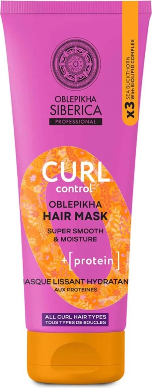 Maskë flokësh Natura Siberica Oblepikha Curl Protein 200ml