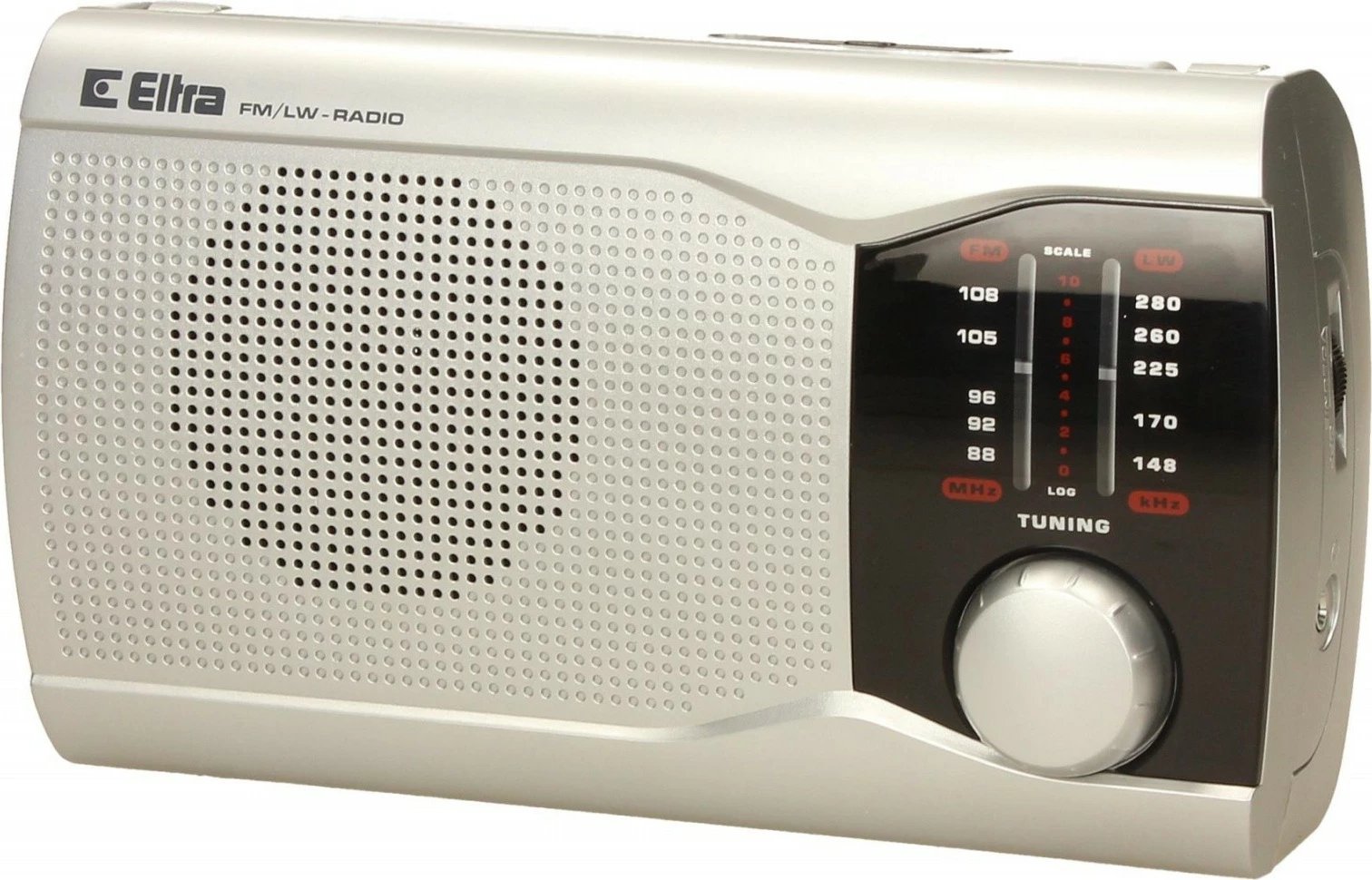 Radio portabile Eltra EWA Silver, mono, AM LW/FM, argjend