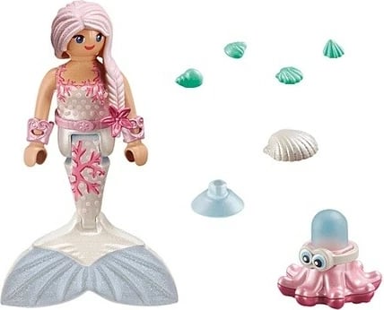 Set figurash Playmobil Special Plus 71477, sirenë me oktapod që spërkat ujë, 14 pjesë