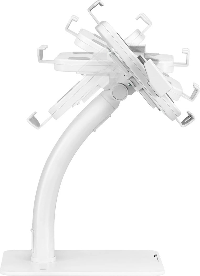 Mbajtës reklamues për tabletë Maclean MC-468W, universal, 7.9-11", me kyç, i bardhë