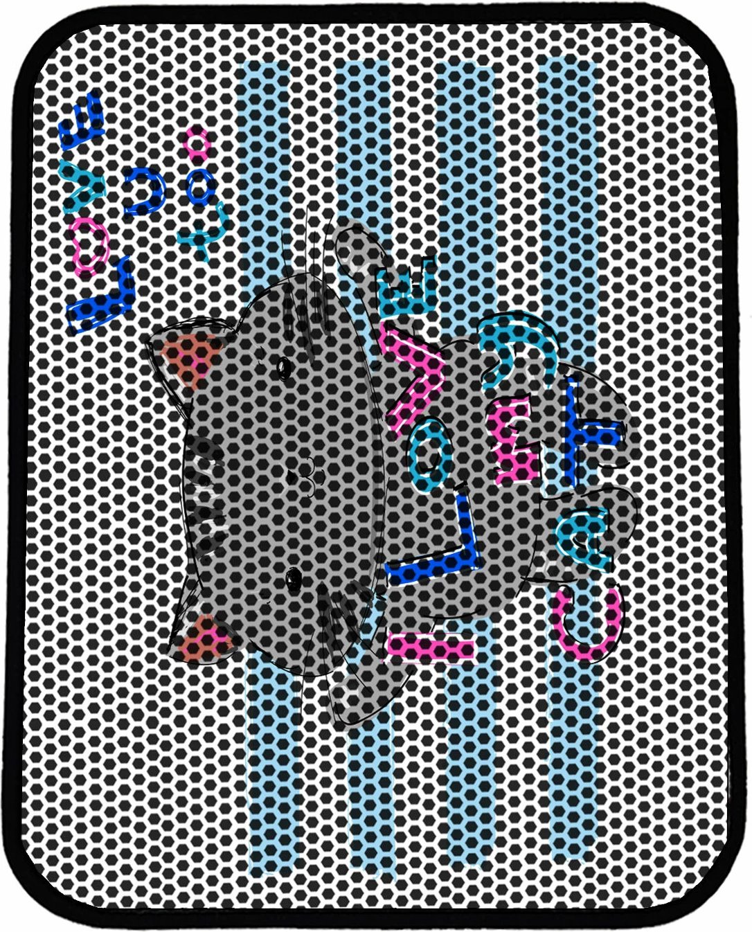 Tapet për rërë mace, shumëngjyrësh, Nrszn0209, 45x60cm
