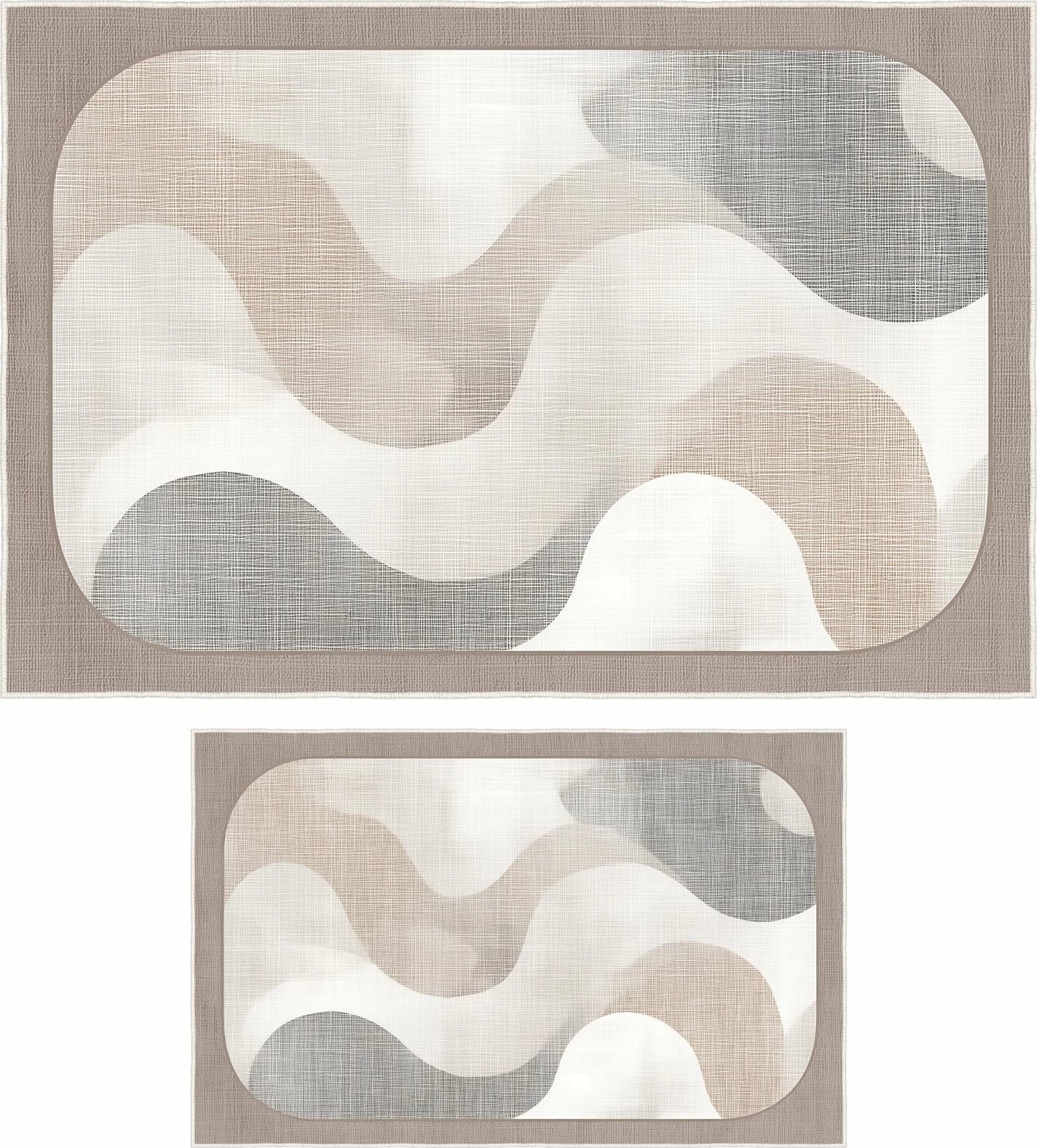 Set tapetash për banjo (2 copë), krem, Mijolnir, Asr21