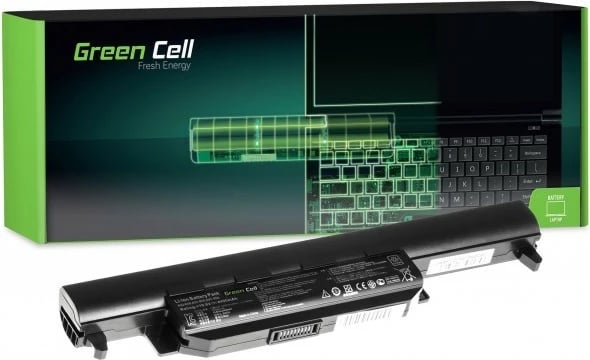 Bateri për laptop Green Cell AS37, 4400mAh, 11.1V, për Asus A32-K55, e zezë