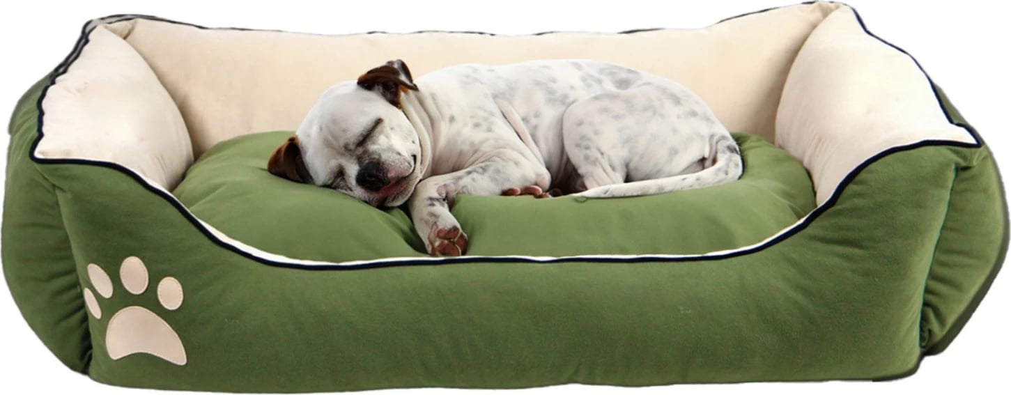 Shtrat për qen e mace Lucy, Paws & Whiskers, i gjelbër, S