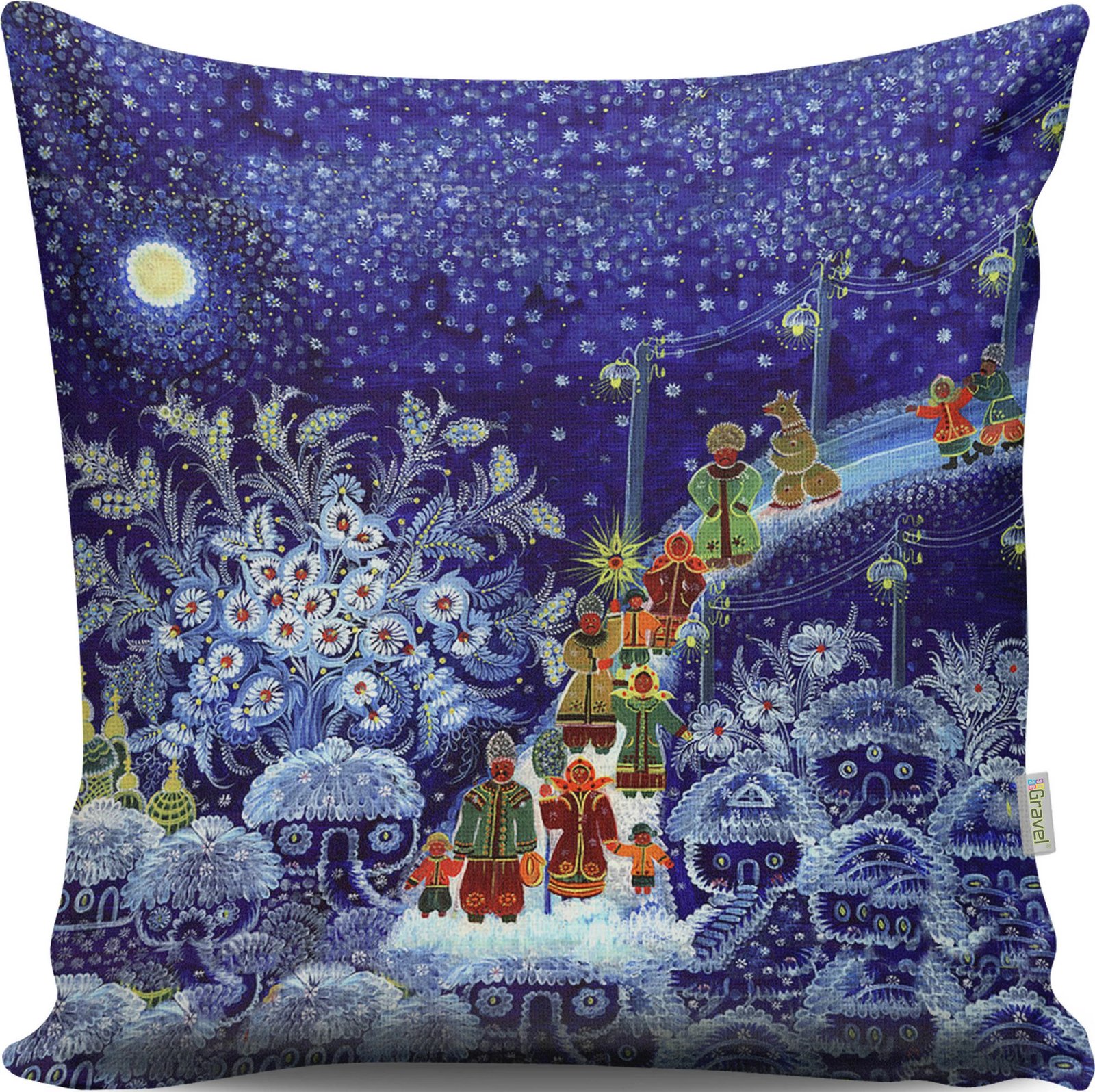 Jastëk dekorativ, shumëngjyrësh, Evila Originals, A13049