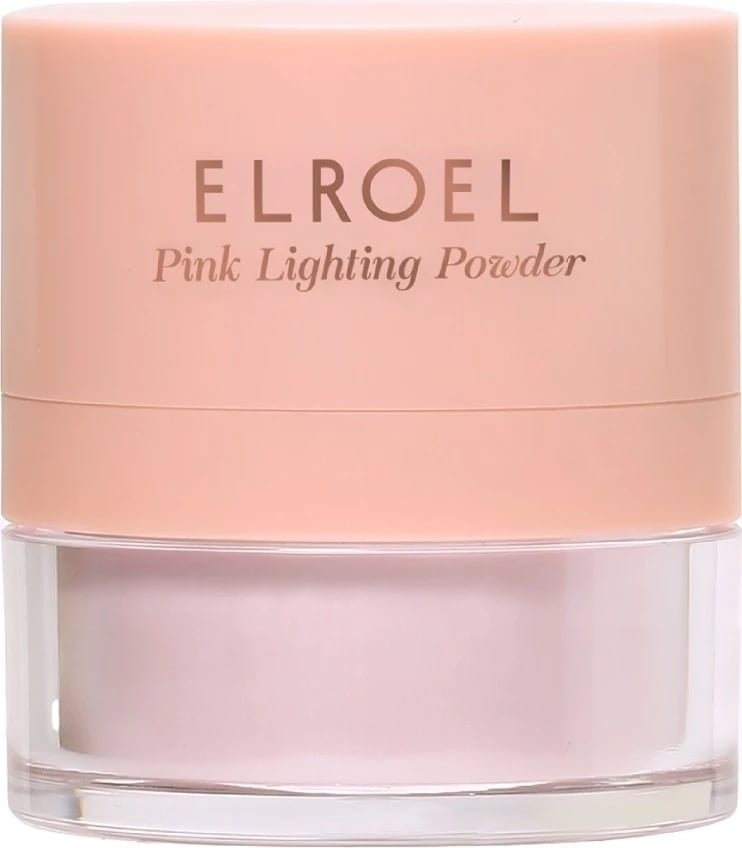 Pudër ndriçuese për femra Elroel Lighting Powder Shimmering Powder Pink, 7.7g