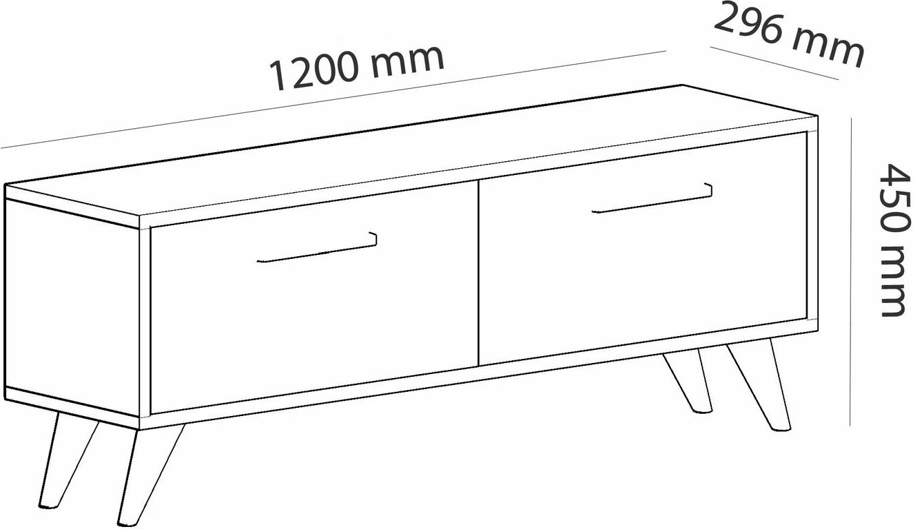 Komodë TV Hanah Home, Melisa, e bardhë