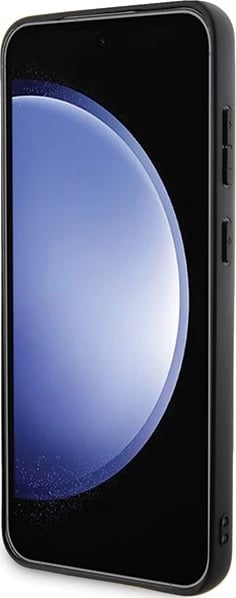 Mbështjellës Guess Grip Stand 4G Triangle Strass për Samsung Galaxy S24, kafe/artë