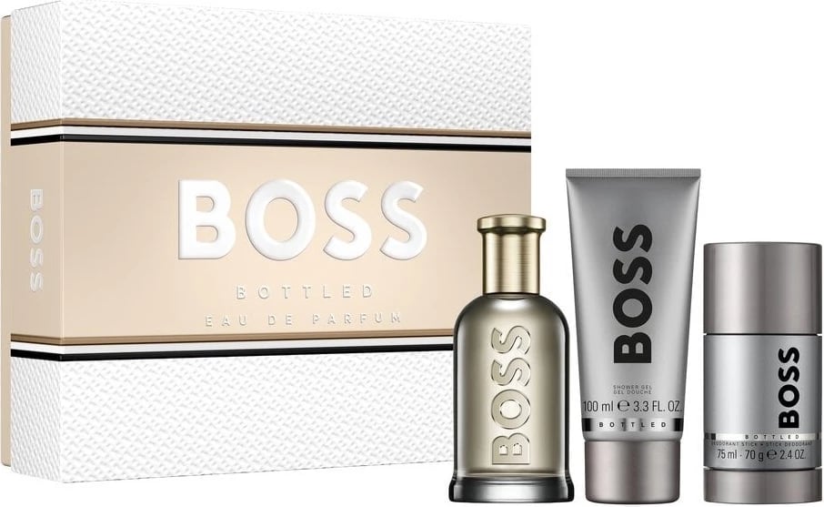 Set parfum, deodorant, xhel dushi për meshkuj Hugo Boss Bottled 100ml+100ml+75ml