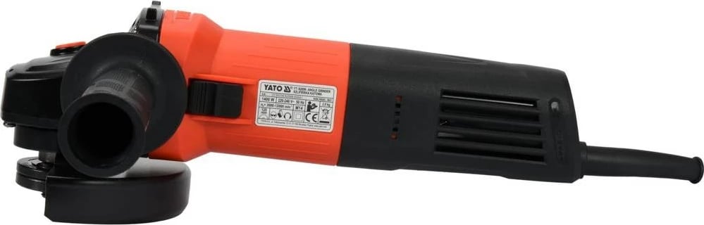 Grinder këndi Yato YT-82098, 12.5 cm, 12000 RPM, 1400 W, Portokalli