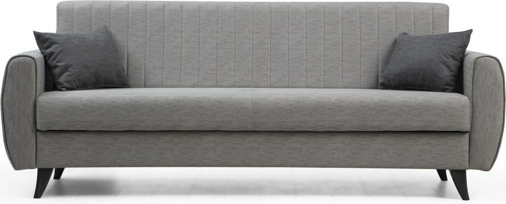 Divan 3-vendësh, shtrat, Atelier del Sofa, Alkon, ngjyrë gri e çelët