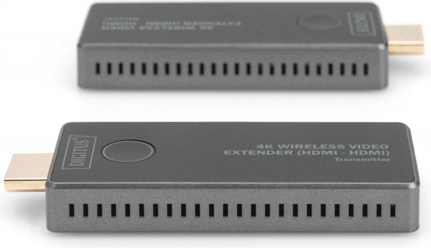 Set wireless HDMI extender Digitus DS-55323, UHD 4K, 30m, i zi/argjendtë