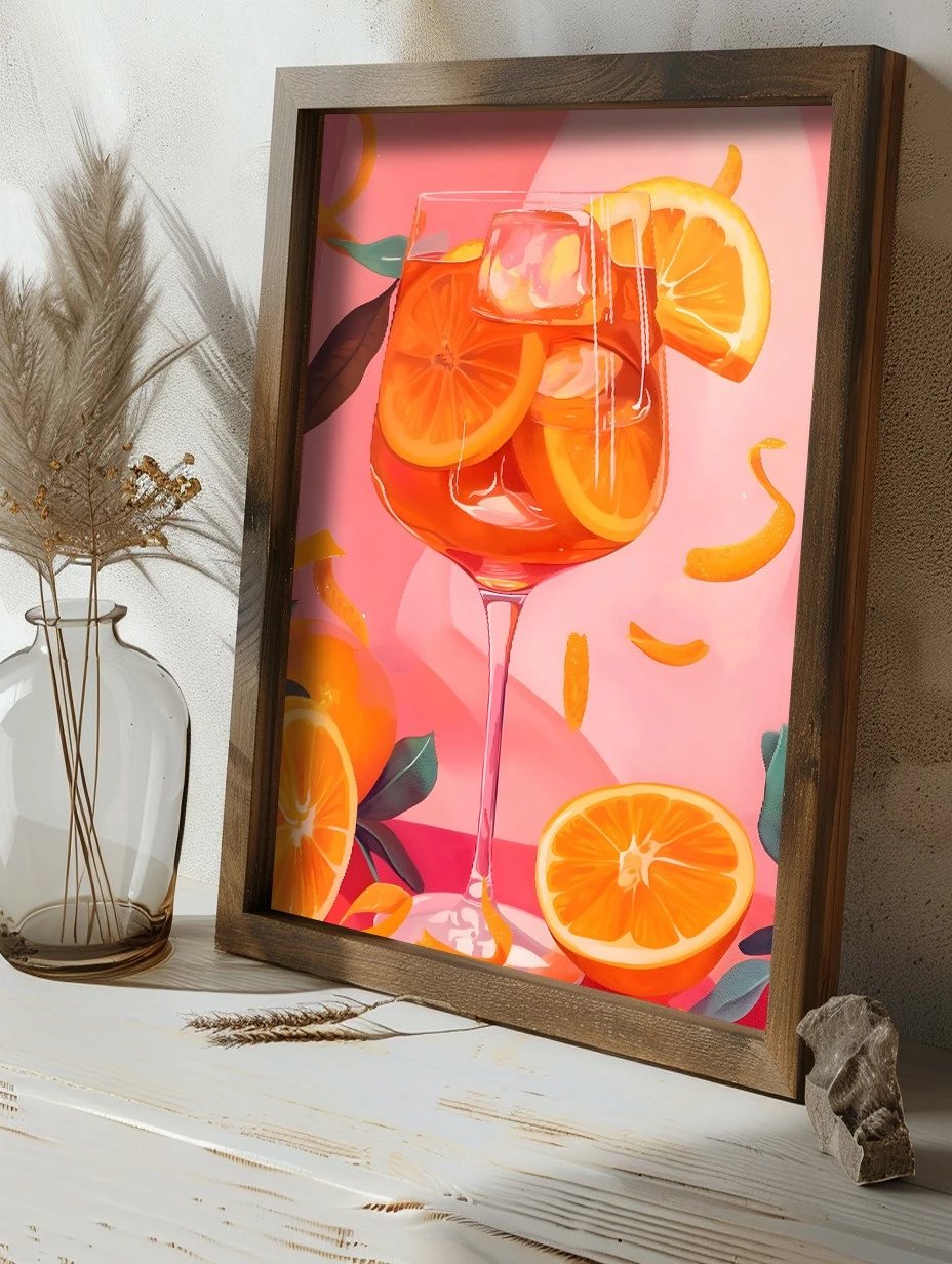 Pikturë dekorative me kornizë MDF, shumëngjyrëshe, Wallity, GE252-L