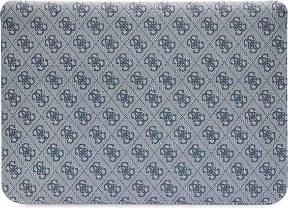 Mbështjellës laptopi Guess 4G Stripe Metal Logo, deri 14", Blu