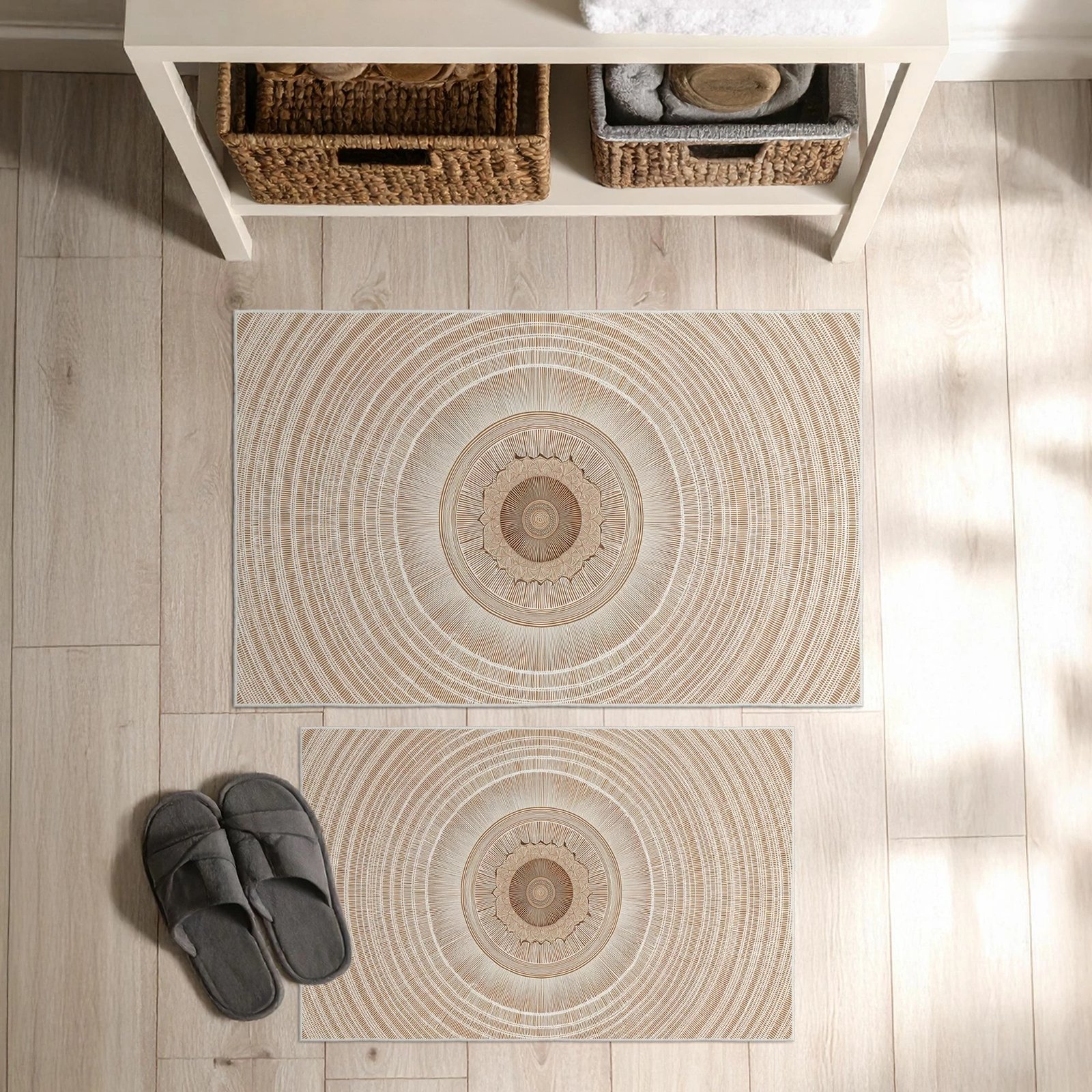 Set tapetash për banjo (2 copë), Mijolnir, Asr34, bezhë