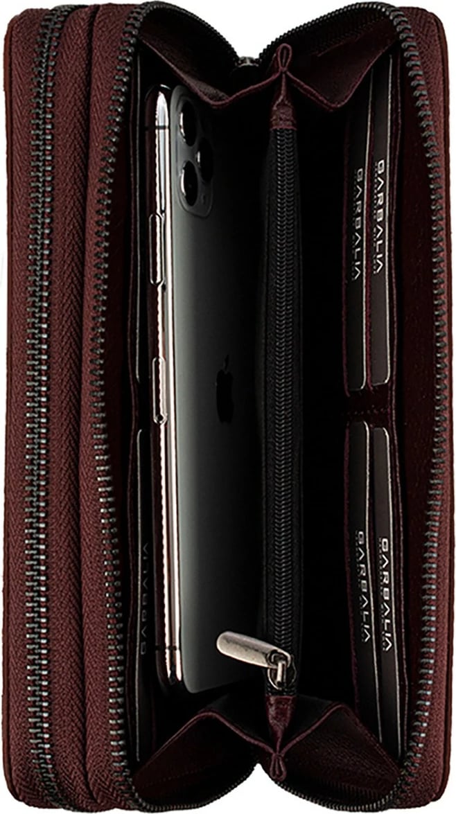 Portofol unisex Zoozie Bags, ngjyrë e kuqe e errët Orleans