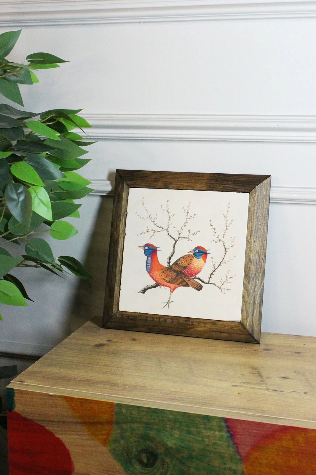 Pikturë dekorative me kornizë, Wallity, Ersytastablo27 - 26, shumëngjyrëshe, 26x26cm