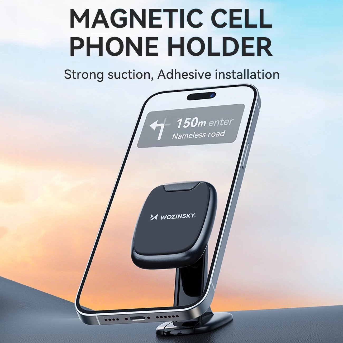 Mbështjellës magnetik për makinë Wozinsky WUMTD, për panel, i zi Mbështjellës magnetik për makinë Wozinsky WUMTD, për panel, i zi