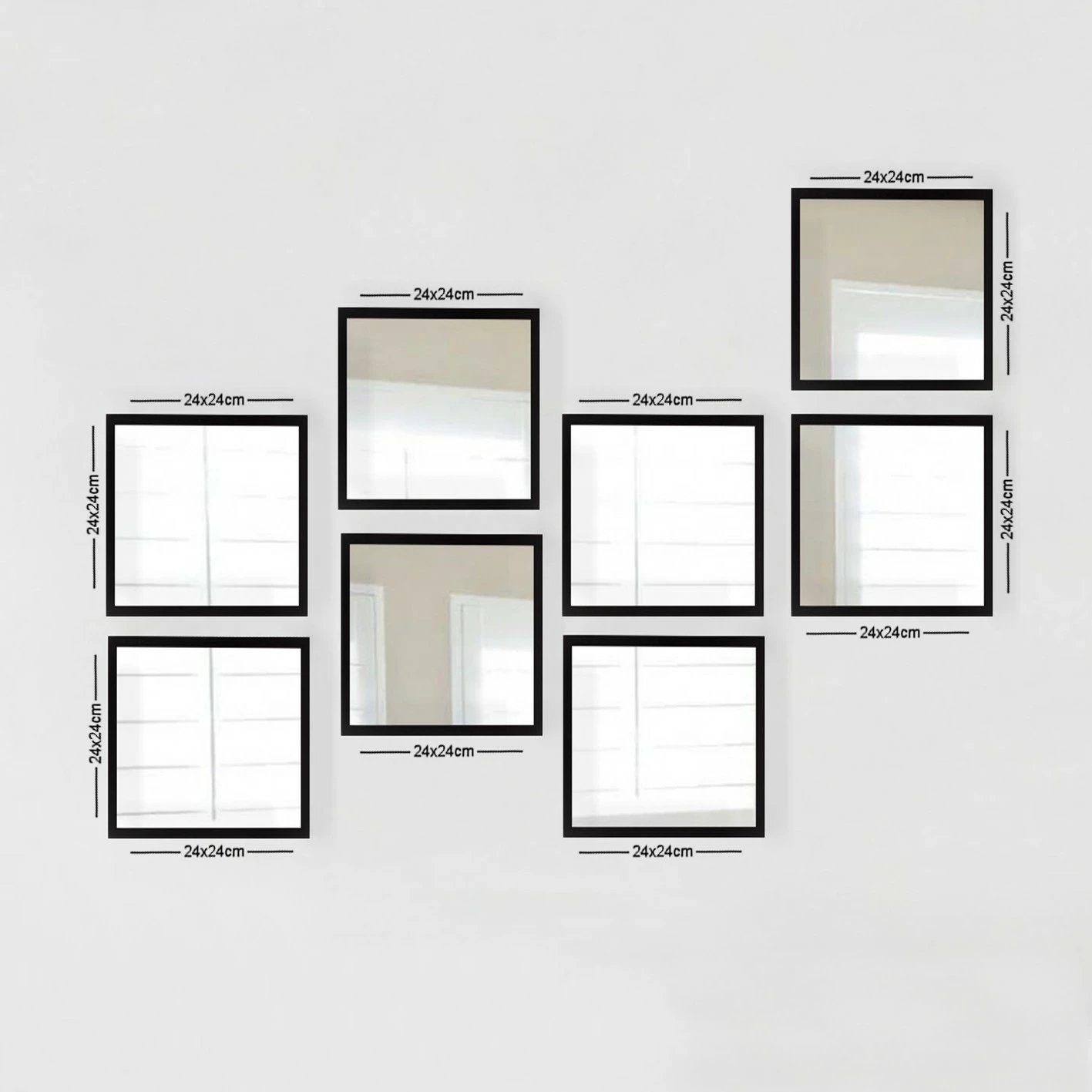 Set pasqyrash (8 copë), Wallity, SETAYNA_064