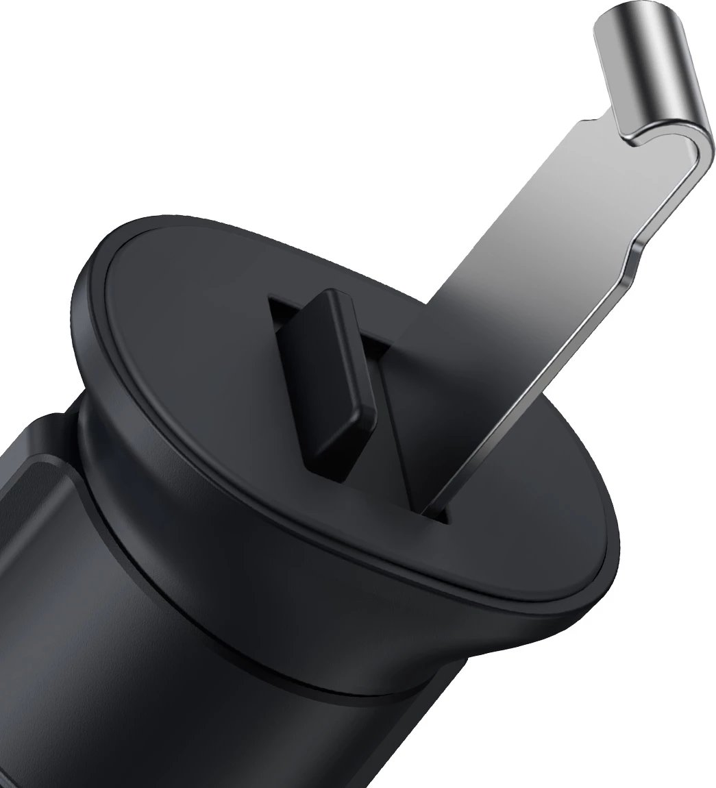 Mbajtës telefoni për veturë Baseus Metal Age II SUJS000013, gravitacional, metal, gri e errët