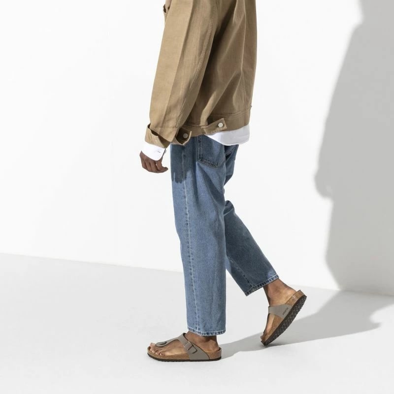 Flip-flops femra Birkenstock, gri-bezhë