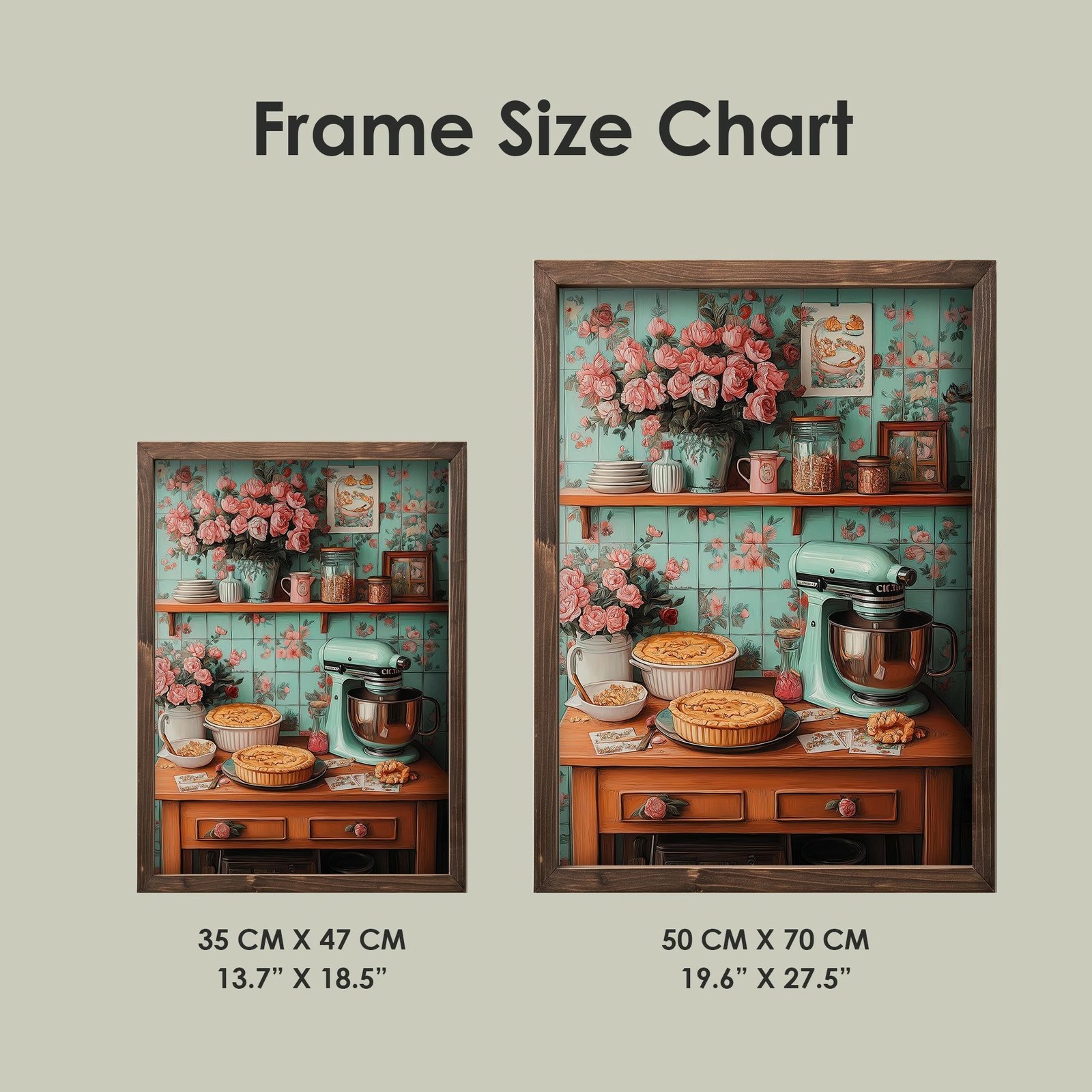 Pikturë dekorative me kornizë MDF, Wallity, TUN117-XL, shumëngjyrëshe, 50x70x3.5cm