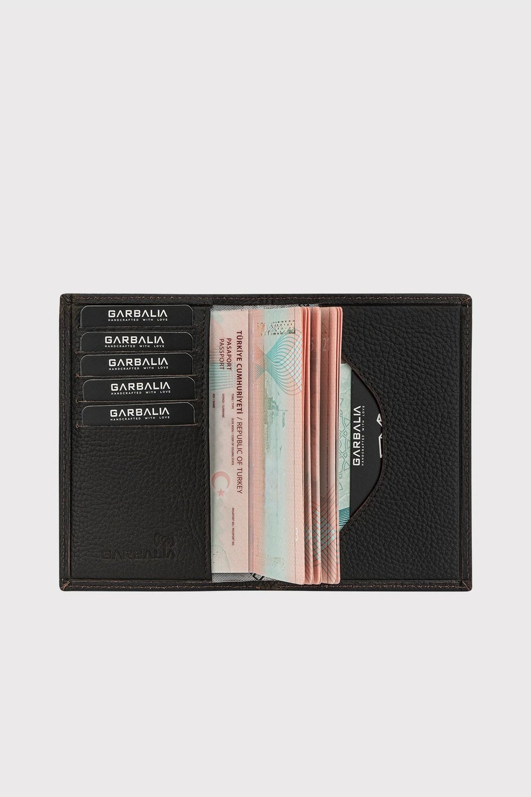 Portofol unisex Zoozie Bags, ngjyrë kafe, Passcase