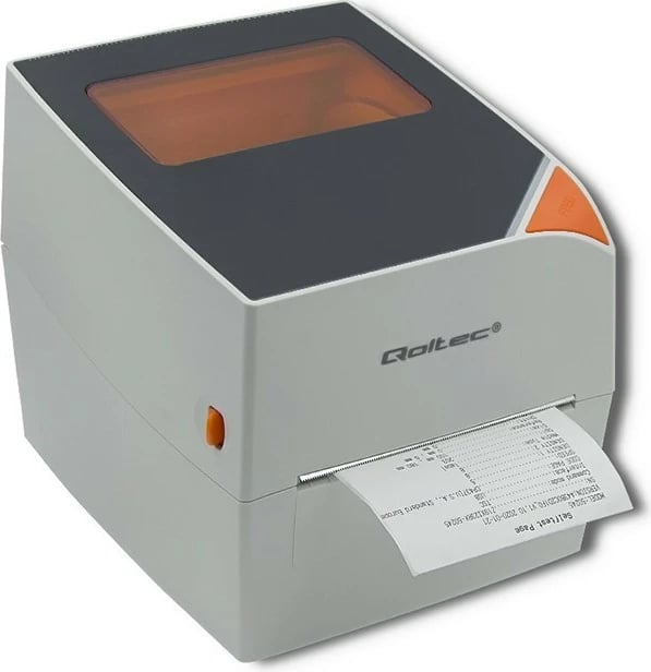 Printer etiketa termik Qoltec 50245, 104mm, gri