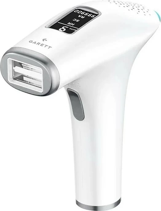 Depilator Garett Beauty Flash Pro, IPL, 999999 impulse, i bardhë, set me makinë rroje dhe syze mbrojtëse