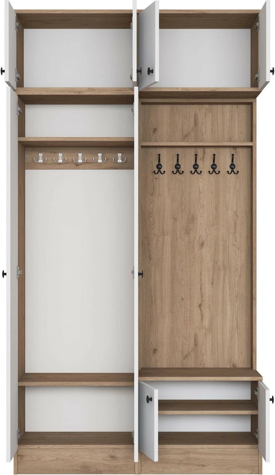 Stendë korridori Skye Decor, ngjyrë arrë dhe e bardhë, EA145 - 3840