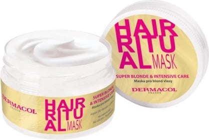 Maskë për flokë Dermacol Hair Ritual Mask Super Blonde & Intensive Care për femra 200ml