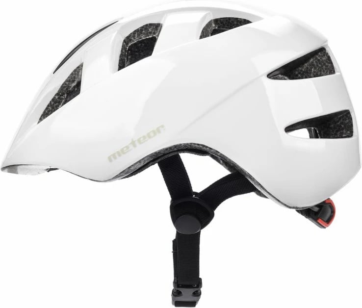 Helmetë për bicikletë për fëmijë Meteor, të bardhë