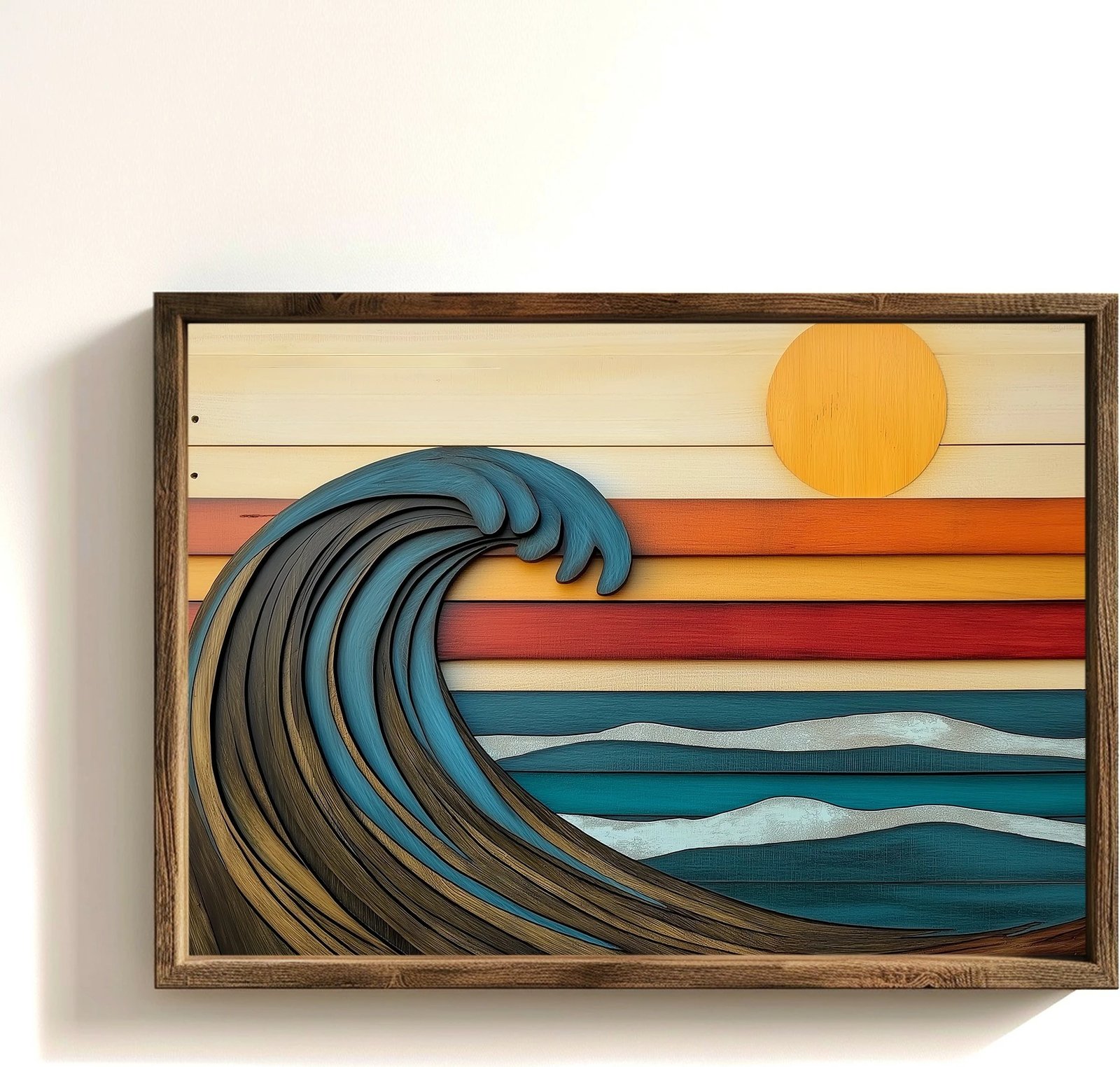 Pikturë dekorative me kornizë MDF, shumëngjyrëshe, Wallity, TUN120-L