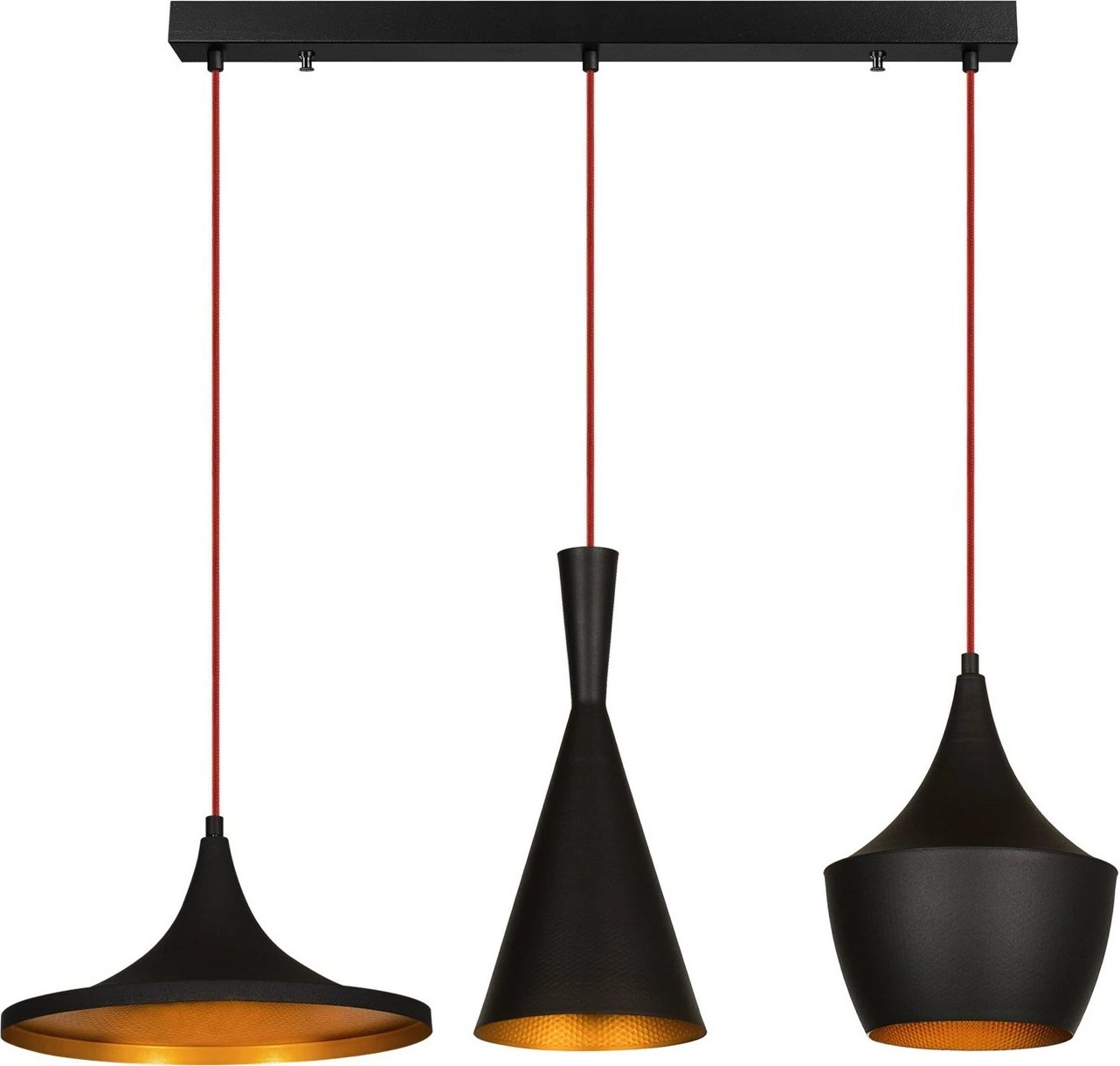 Llambadar modern Opviq, Elmas - 3561, ngjyrë e zezë dhe ari