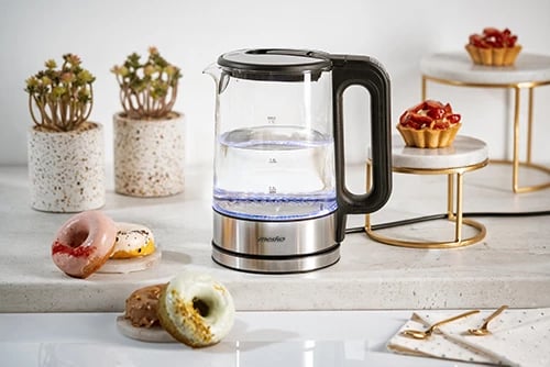 çajnik elektrik, Mesko, MS 1301, 1.7 L, xham, kontroll temperature 60-100°C, 2200W, i zi