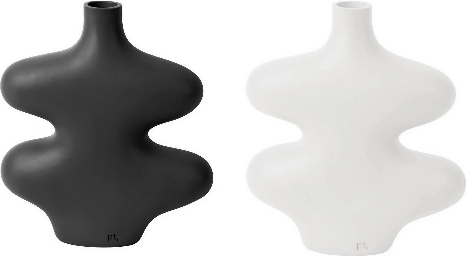 Set vazo Evila Originals, CY0098, të bardhë dhe të zezë, 2 copë Set vazo Evila Originals, CY0098, të bardhë dhe të zezë, 2 copë