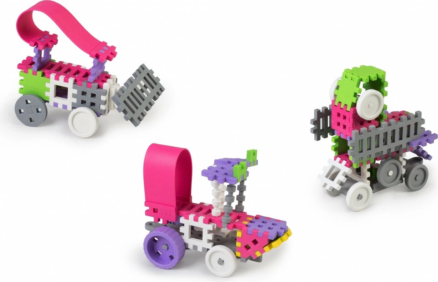 Set lodrash ndërtimi Marioinex Mini Waffle, 140 pjesë, për vajza