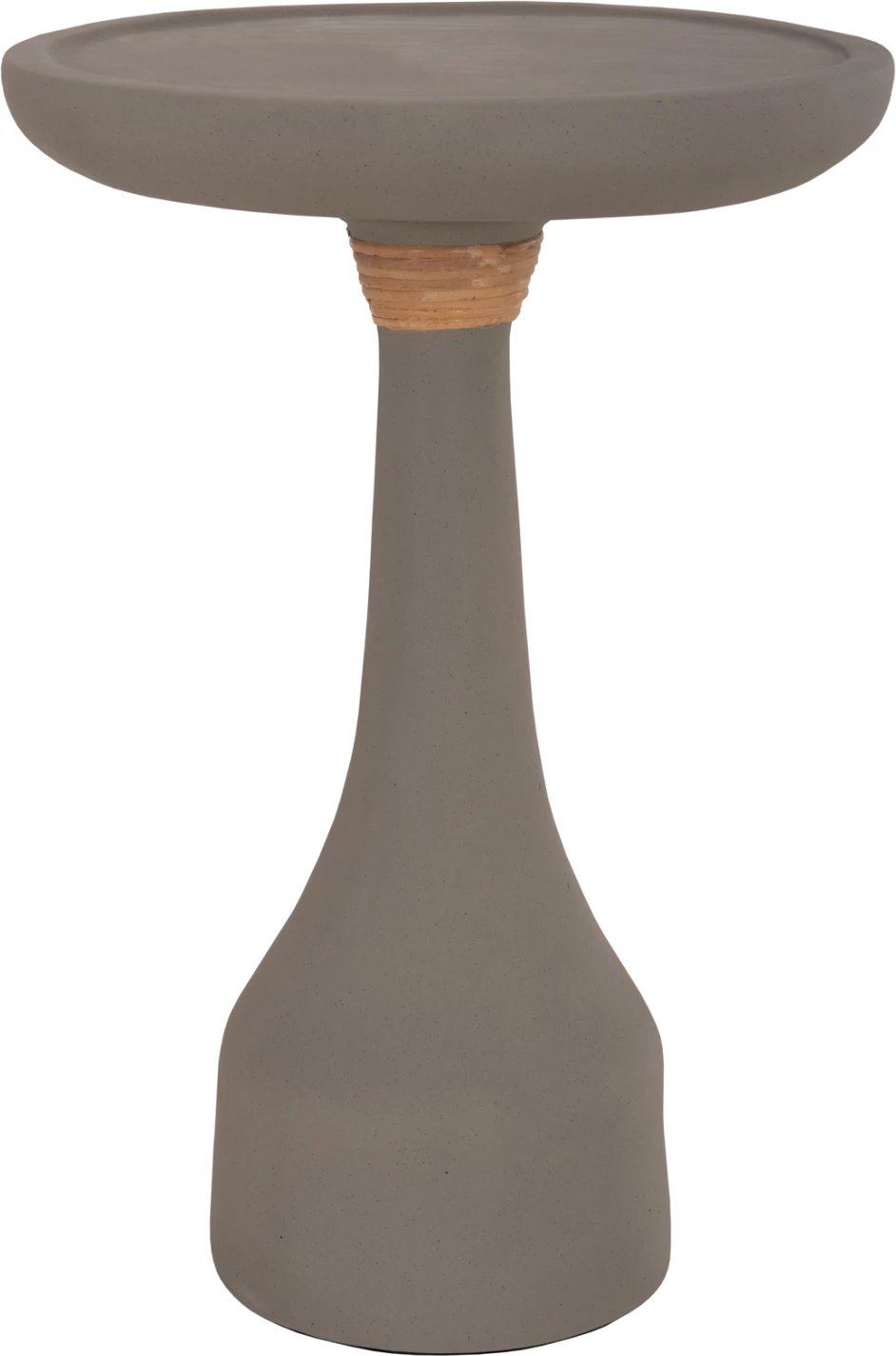 Tavolinë anësore e lartë TORG, rrethore, çimento fiber, ngjyrë gri, FH18170.03, Φ41x62H cm