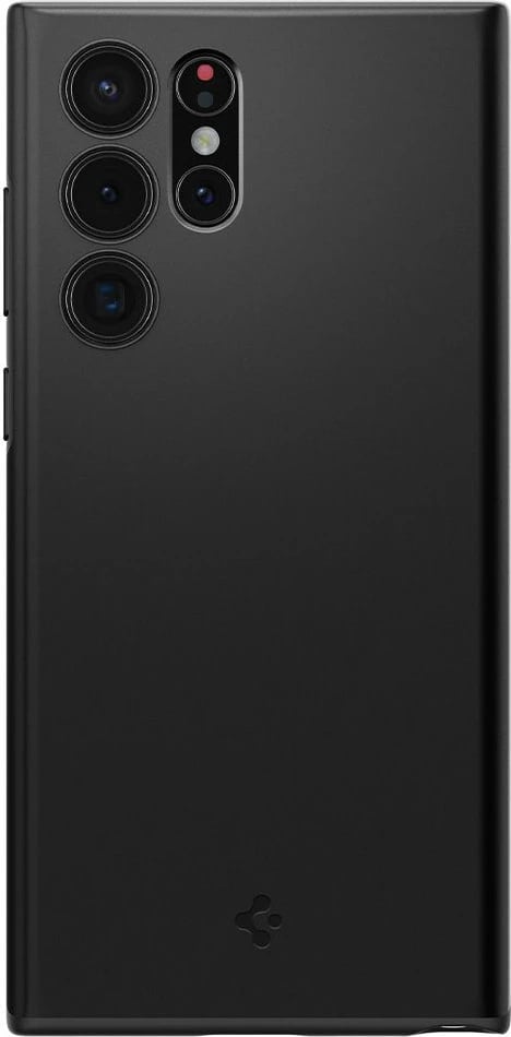 Mbështjellës Spigen Thin Fit për Samsung Galaxy S22 Ultra, i zi